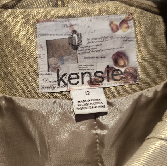 New Womens kensie coat jacket cover shirt size 12 - Picture 3 of 4